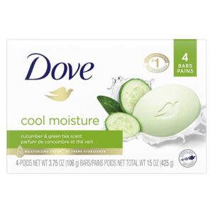 Dove go fresh Beauty Bar, Cucumber and Green Tea - 4 bar